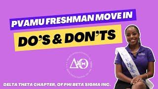 PVAMU Freshman Move-In Do’s and Don’ts