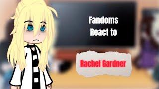 Fandoms react to each other|| 1/6// Rachel Gardner// angels of death