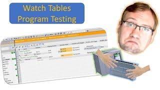 TIA Portal: Watch Tables and how to use them / Program testing