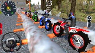 Motor Dirt Bike Racing Simulator 2025 - Off-Road Bike Stunt Driving 3D #1 - Android / IOS Gameplay