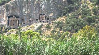 Lician tombs оn the river Dalyan