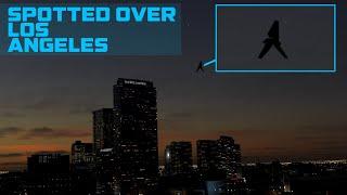 Large car-sized flying craft spotted over downtown Los Angeles, CA #losangeles #drone #uap #t4a