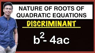 Discriminant - Nature of Roots of Quadratic Equations @MathTeacherGon