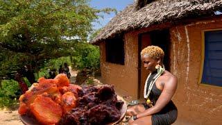 African village life/Cooking Traditional Swahili Dish for Dinner by the Ocean.