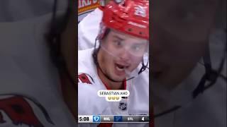 Sebastian Aho Broke Brandon Hagel 