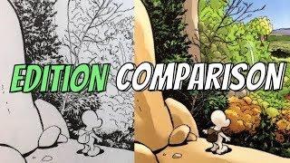 BONE: Edition and Color Comparison - Black+White HC vs Color PB (Cartoon Books vs Scholastic)