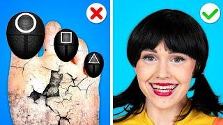 Extreme Makeover from Squid Game Doll | Fantastic Gadgets Made Me Popular