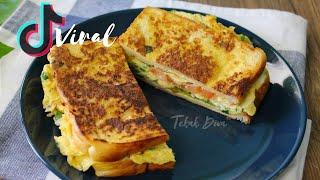 TIK TOK VIRAL BREAKFAST SANDWICH | SANDWICH VIRAL TIK TOK | MENU RINGKAS RAMADHAN