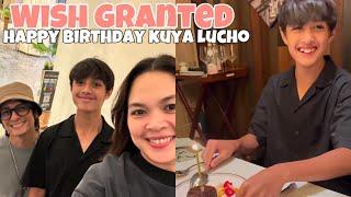 JUDY ANN SANTOS AT RYAN AGONCILLO TINUPAD ANG WISH NG ANAK NGAYONG IKA 14TH BIRTHDAY NITO