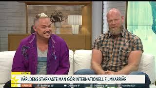 Titus Paar and Magnus Samuelsson on TV about "WE HUNT GIANTS"