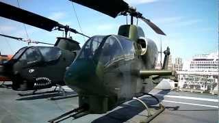 Bell AH-1J Sea Cobra Helicopter on the USS Intrepid by jonfromqueens