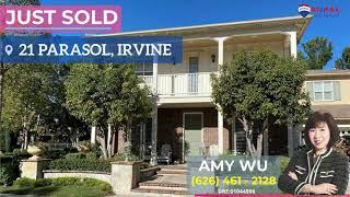 Just Sold in Irvine by Local Realtor Amy Wu |  21 Parasol, Irvine