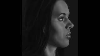 Female side profile painting time lapse #shorts artist study