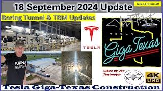 Flags Flying, S Tunnel Coverings, & Switchyard Concrete! 18 Sep 2024 Giga Texas Update (07:20 AM)