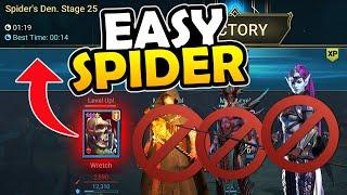 NO TOP CHAMPIONS NEEDED  - UNIQUE SPIDER 25 TEAM| RAID SHADOW LEGENDS