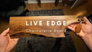 Handmaking a live edge Charcuterie serving board - Woodworking episode