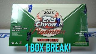 2023 Topps Chrome Platinum Box Break!