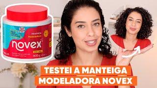 MANTEIGA MODELADORA DA NOVEX: TESTEI NO MEU CABELO CACHEADO | JULIANA LOUISE