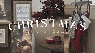 Christmas Decor Haul 2024 || Deep Red Christmas Theme || HomeGoods, Target, and More