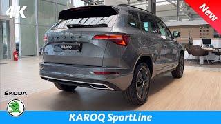 Škoda Karoq FL SportLine 2022 - FULL In-depth review in 4K | Exterior - Interior, (Graphite Gray)