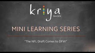 Kriya RevGEN Mini Learning Series: NFL Draft 2018 Hotel Revenue Management Strategy