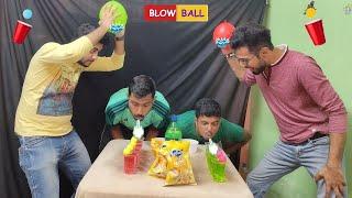 Blow the Ball Over Water Glass Challenge | Party Challenge Game | Gone Funny | 4ever BDRS