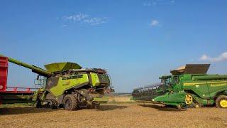 John Deere X9 - 1000 + Claas Lexion 795