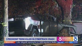 3 teens identified as victims of violent Northern California Tesla Cybertruck crash