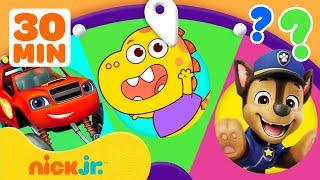 30 MINS of Friend Rescues Spin the Wheel w/ PAW Patrol & Kid Cowboy! #3 | Games For Kids | Nick Jr.