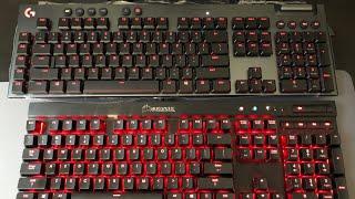 Logitech G815 - Corsair K70 Comparison and Sound Test