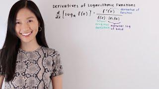 How to find the derivative of a logarithmic function | Math with Janine