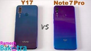 Vivo Y17 vs Redmi Note 7 Pro SpeedTest and Camera Comparison