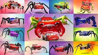 CORRECTLY GUESS THE COLOR OFF THE CARS EPIC ESCAPE FROM LIGHTNING MCQUEEN EATER MONSTERS (MEGAMIX) 