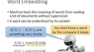 ML Lecture 14: Unsupervised Learning - Word Embedding