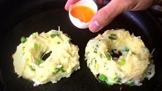 Grate 2 Potatoes, add 2 Eggs. Make This Delicious Potato Recipe! Quick and Easy