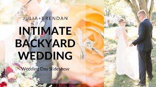 NJ Intimate Backyard Wedding by NJ Elopement Photographer || Julia+Brendan