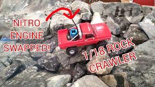 TRX-4M NITRO SWAP runs and drives! | Mini Nitro RC