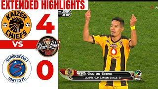 Kaizer Chiefs Vs Supersport United Extended Highlights Carling Blacklabel Cup (4-0)