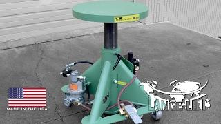 Air Powered Lift Table with Round Top | 1,000 Pound Capacity