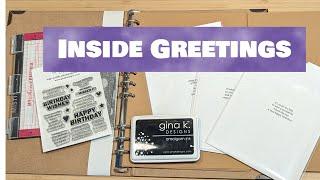 Crafty Tips & Tricks: Creating & Storing Inside Sentiments For Mass Card Making