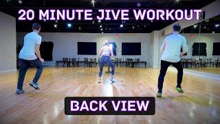 Easy to Follow 20 Minute Intense Jive Dance Workout Back View