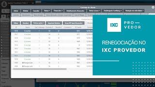 Renegociação de boletos no IXC Provedor