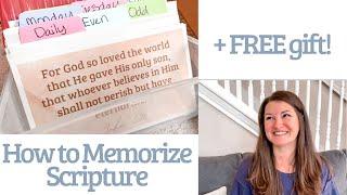 How to Memorize Scripture the EASY way | Scripture Memory System