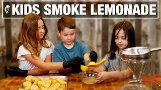 Leah Makes Smoked Lemonade with @RidingElevators Kids!