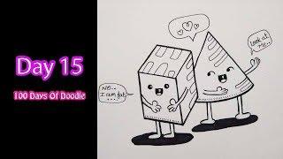 Doodle Art | Day 15 ~ ~ 100 Days Of Doodle ~ Doodling Basic Shapes