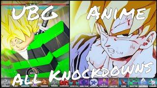 All Knockdowns In Untitled Boxing Game and Their References! | NEW GOKU KNOCKDOWN ANIMATION | 2024