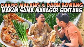PETIK & MAKAN DAUN BAWANG DUT TANAM SENDIRI WITH PANJI KOMARA MANAGER GENTANG NGAKAK TERUS GUYS