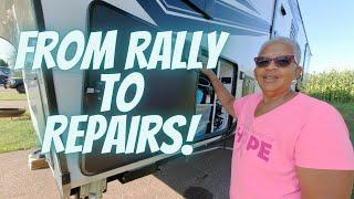 RV LIFE: From Rally to Repairs: Our Journey Back to Elkhart!