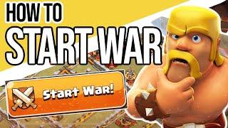 HOW to Start a War in Clash of Clans 2021!