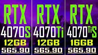 RTX 4070 SUPER vs RTX 4070Ti vs RTX 4070Ti SUPER || NEW DRIVER ||